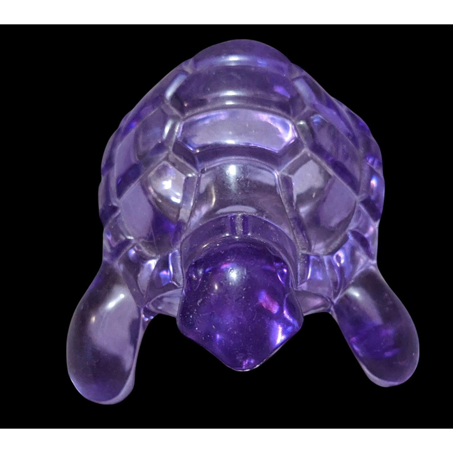 Translucent Purple Plastic  Turtle Figure