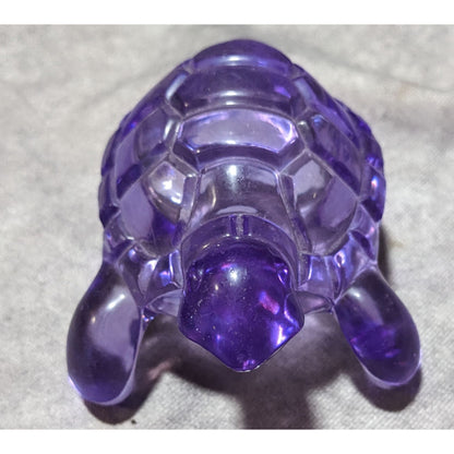 Translucent Purple Plastic  Turtle Figure