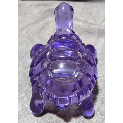 Translucent Purple Plastic  Turtle Figure