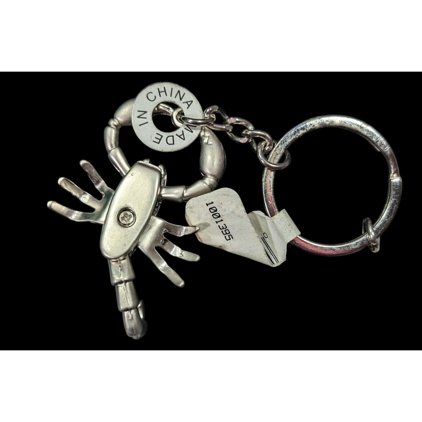 Texas Articulated Scorpion Souvenir Silver Tone Keychain