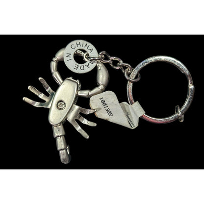 Texas Articulated Scorpion Souvenir Silver Tone Keychain