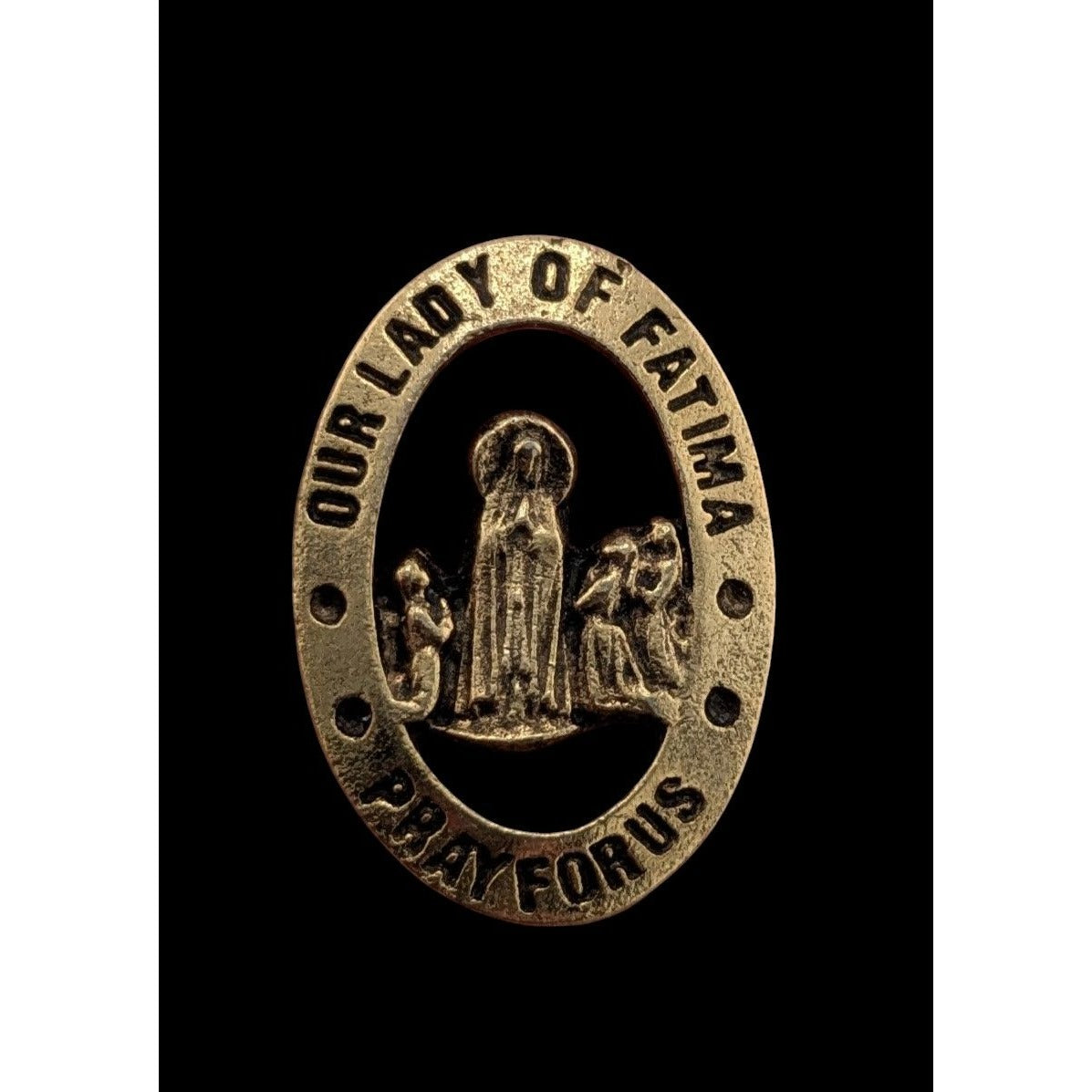 Vintage Camco Religious Catholic Our Lady Of Fatima Lapel Pin