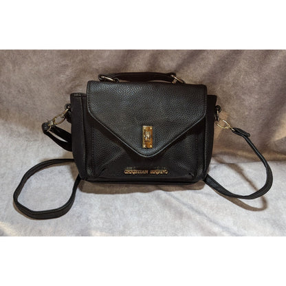 Christian Siriano Black Crossbody Bag With Silver-Tone Details