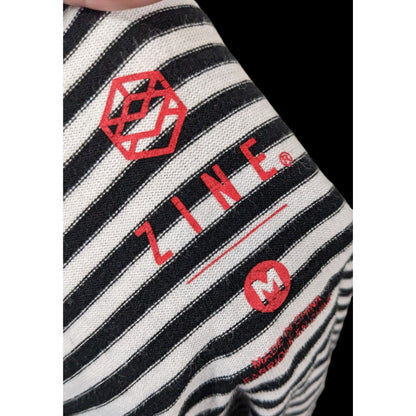 Black And White Striped Hoodie from Zine by Zumiez