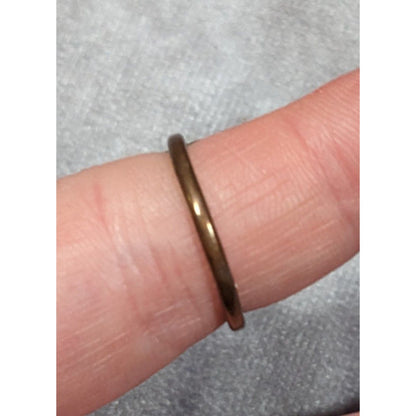 Geometric Rectangular Mottled Stone Silver Tone Ring Size 6 1/2