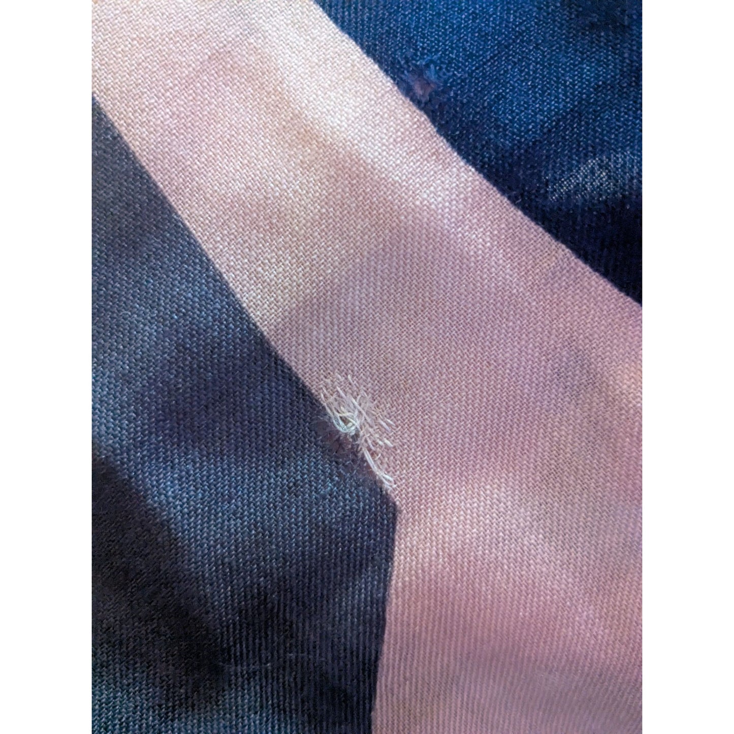 Vintage 70s Brown And Blue Abstract Geometric Scarf