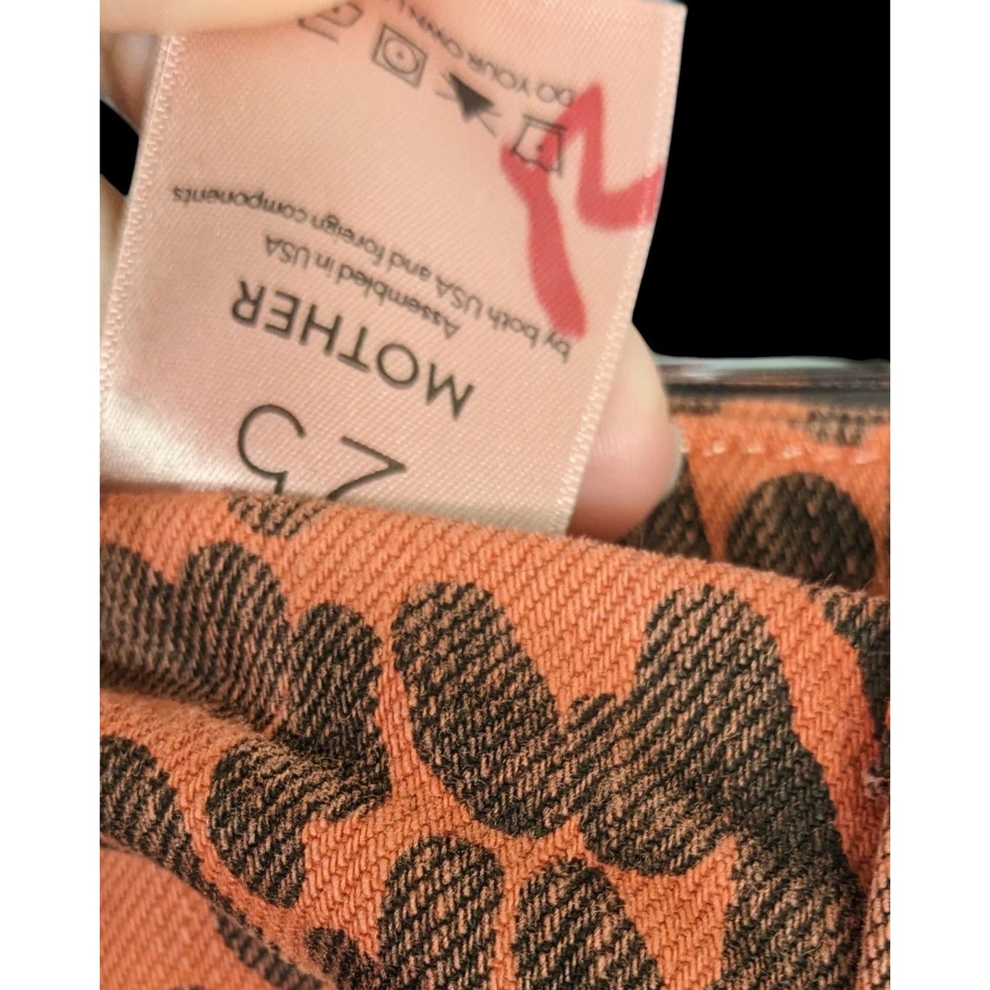 Mother Leopard Print Frayed Hem High-Rise Skinny Jeans