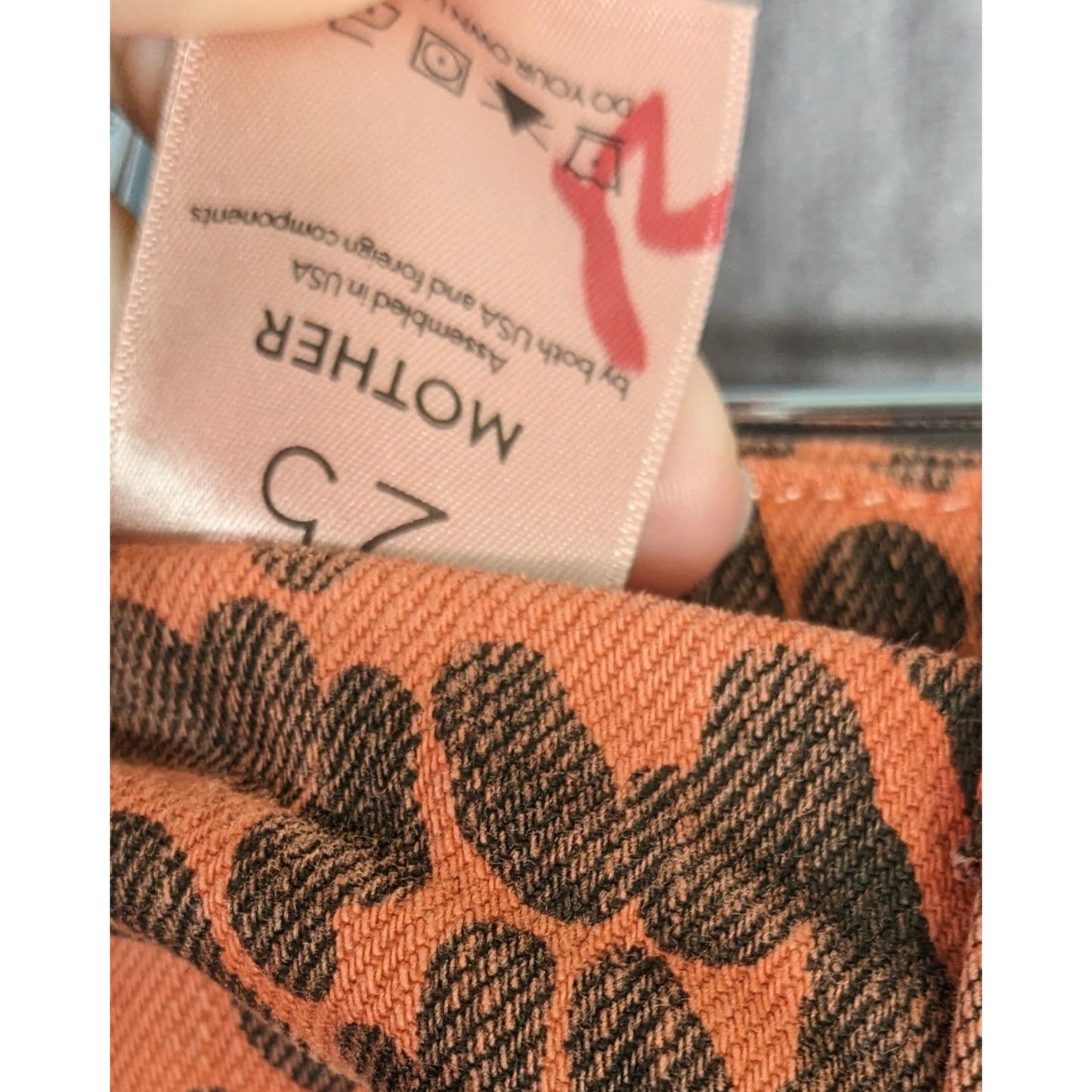 Mother Leopard Print Frayed Hem High-Rise Skinny Jeans
