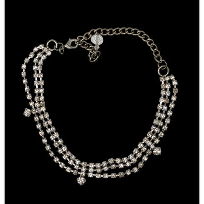 Vintage Glam Layered Rhinestone  Necklace