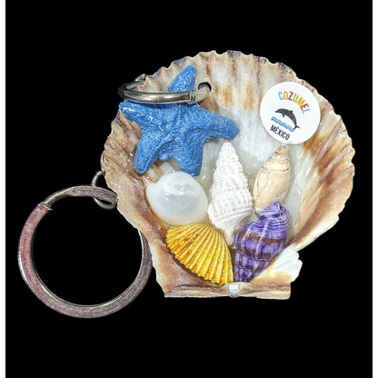 Cozumel Mexico Seashell Souvenir Keychain