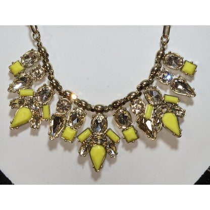 Perry Street Rocksbox Gold-Tone Necklace With Yellow & Clear Crystals
