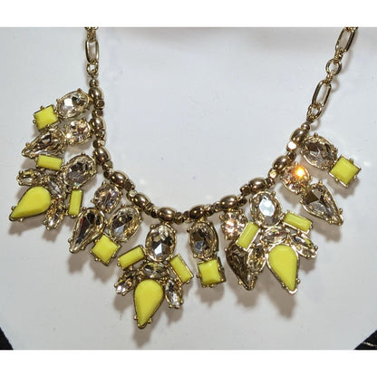 Perry Street Rocksbox Gold-Tone Necklace With Yellow & Clear Crystals