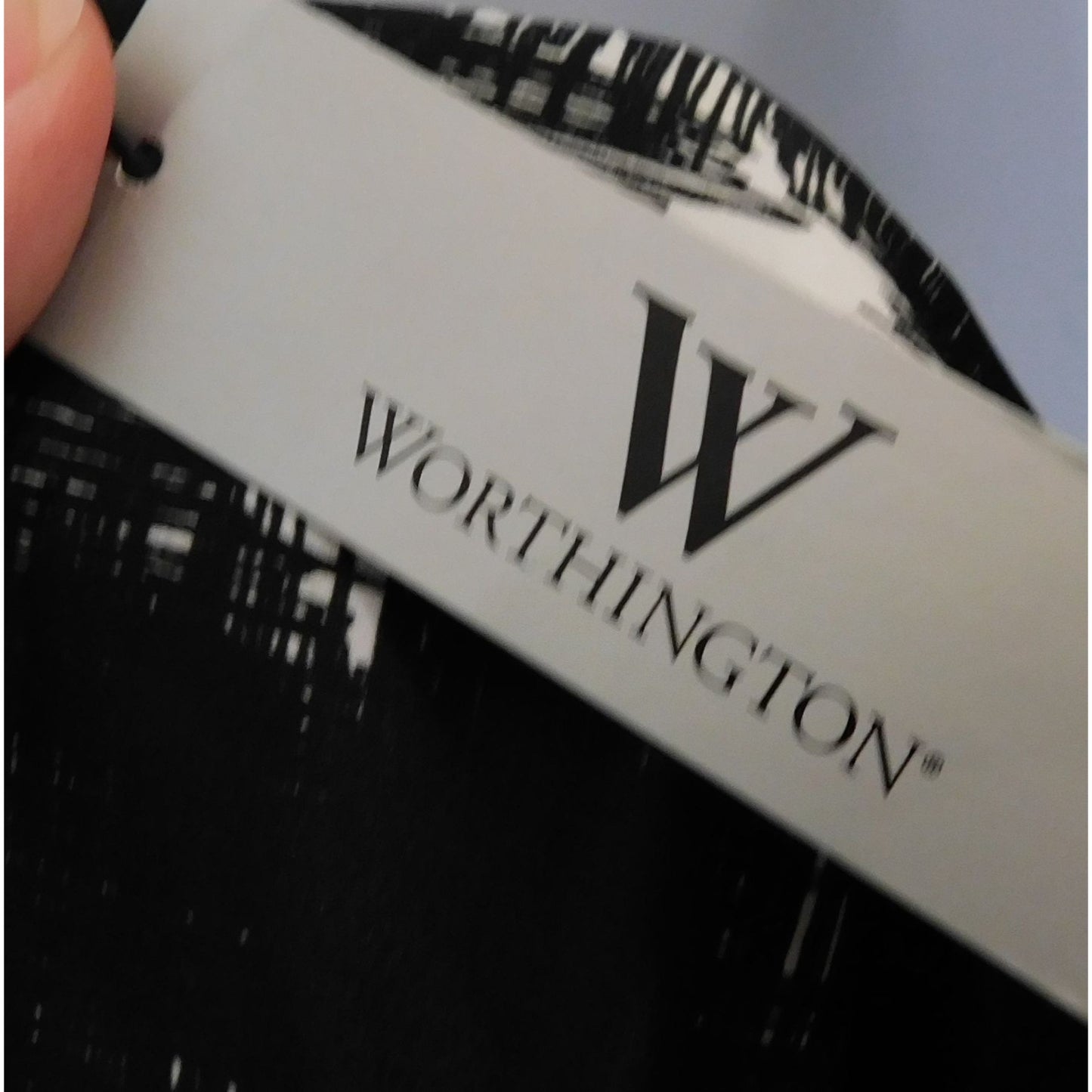 Worthington Black And White Live Wire Faux Wrap Skirt