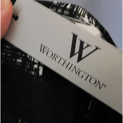 Worthington Black And White Live Wire Faux Wrap Skirt