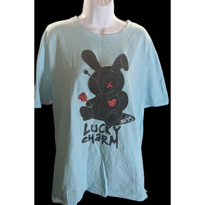 BKYS Lucky Charm Graphic T-Shirt Voodoo Bunny Design