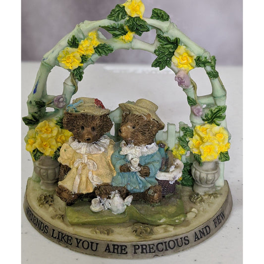Cottagecore Friends Like You Are Precious & Few Bear Figurine 4x4 By K’s Collection