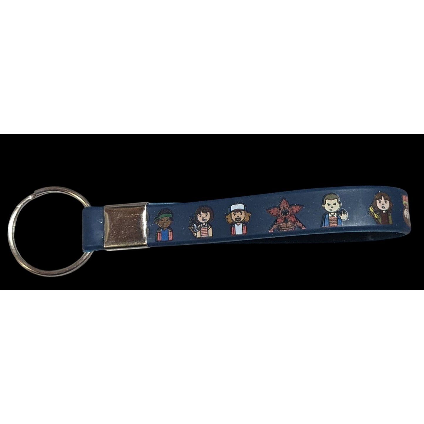 Geekcore Retro Stranger Things Chibi Character Keychain Official Licensed