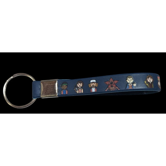 Geekcore Retro Stranger Things Chibi Character Keychain Official Licensed