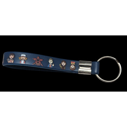 Geekcore Retro Stranger Things Chibi Character Keychain Official Licensed