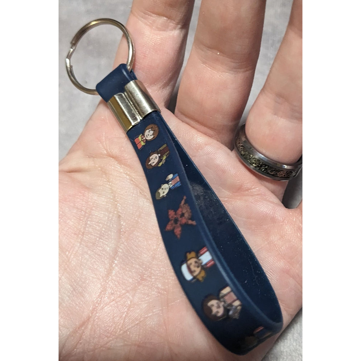 Geekcore Retro Stranger Things Chibi Character Keychain Official Licensed