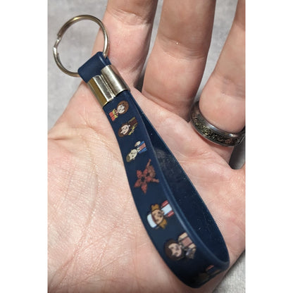 Geekcore Retro Stranger Things Chibi Character Keychain Official Licensed