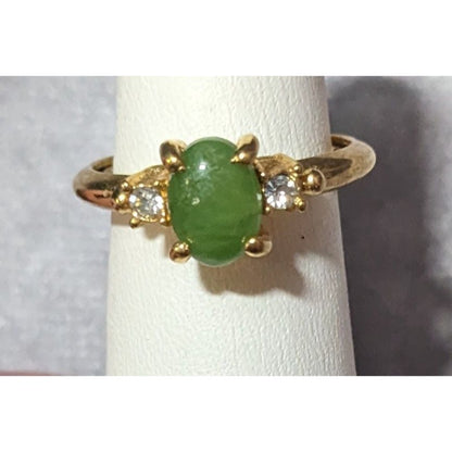 Vintage Avon Fashion Accents Oriental Jade Ring