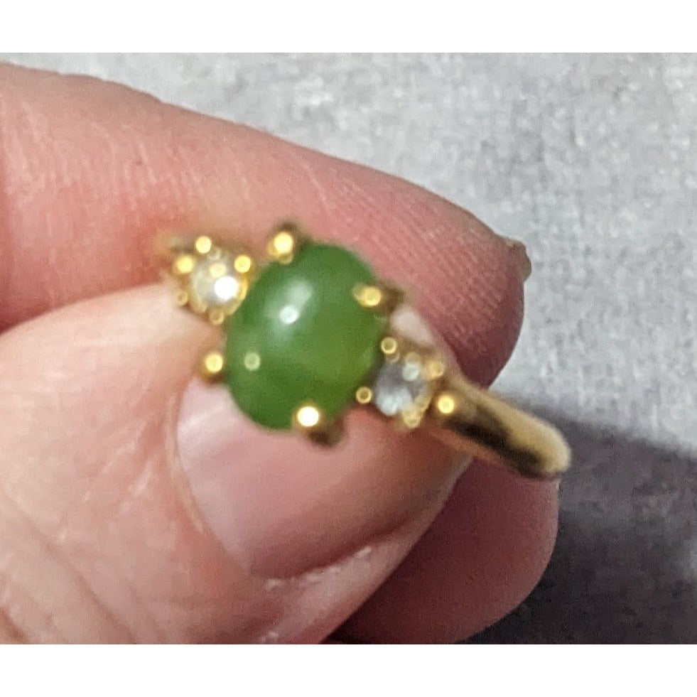 Vintage Avon Fashion Accents Oriental Jade Ring