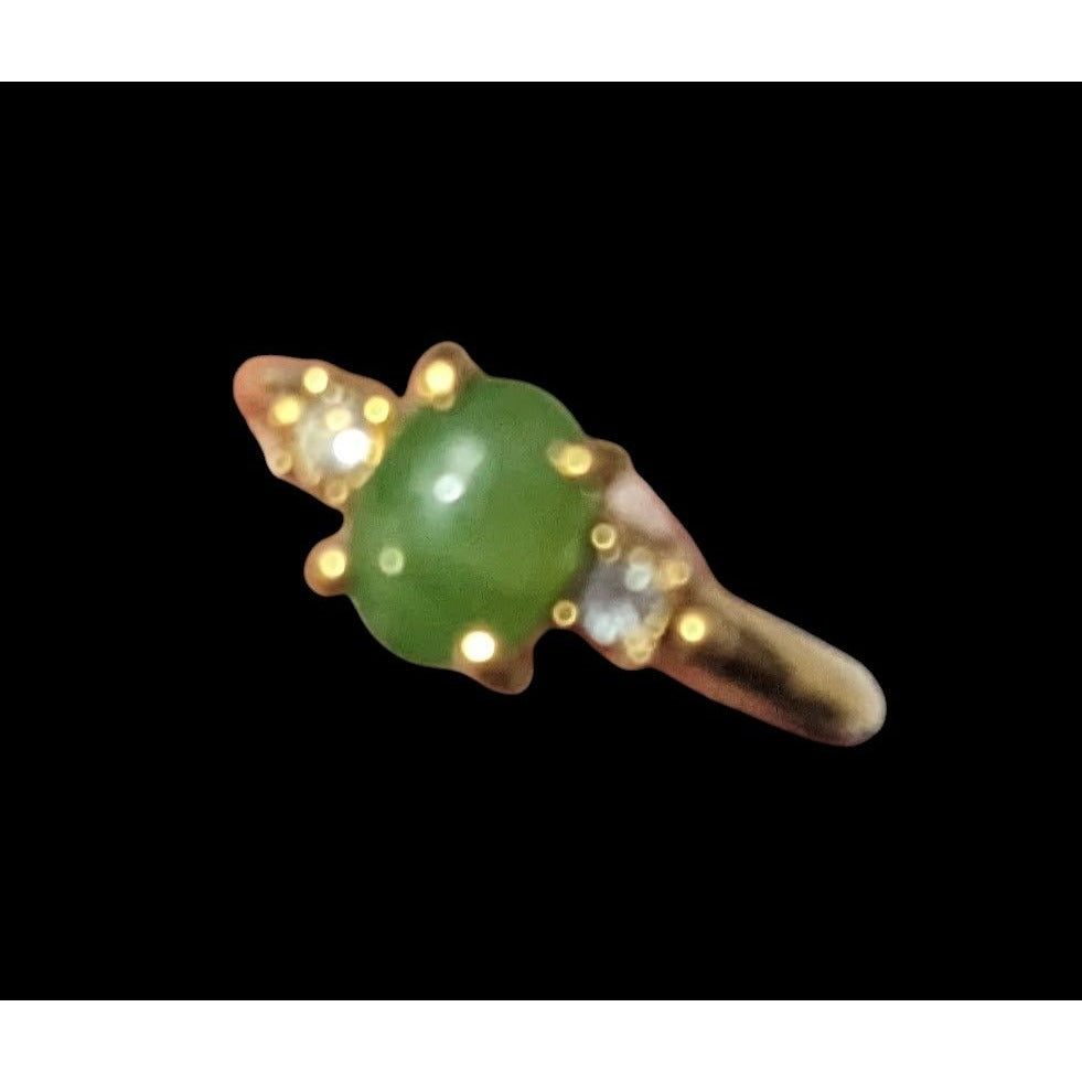 Vintage Avon Fashion Accents Oriental Jade Ring