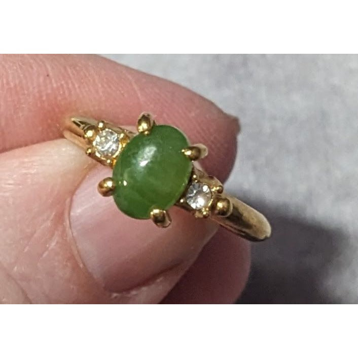 Vintage Avon Fashion Accents Oriental Jade Ring