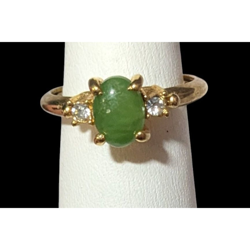 Vintage Avon Fashion Accents Oriental Jade Ring