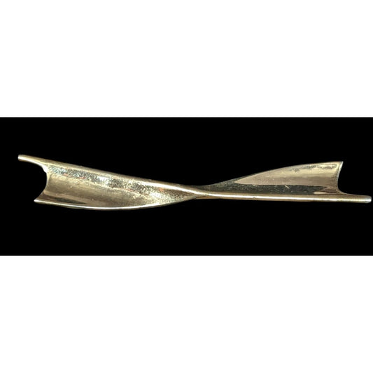 Vintage Art Deco Style Gold Tone Twist Brooch