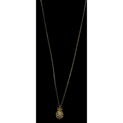 Preppy Summer J. Crew Gold Pineapple Pendant Necklace