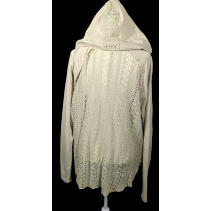 Oli & Hali Safe Lace Comfort Full Zip Hoodie Size Small