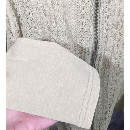 Oli & Hali Safe Lace Comfort Full Zip Hoodie Size Small