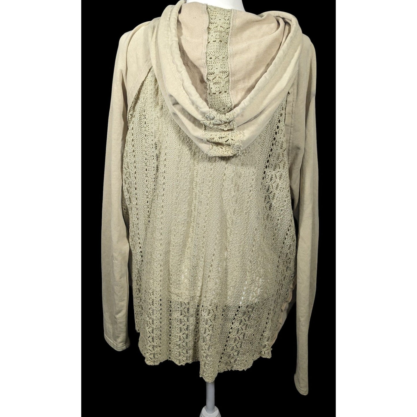 Oli & Hali Safe Lace Comfort Full Zip Hoodie Size Small