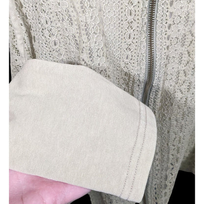 Oli & Hali Safe Lace Comfort Full Zip Hoodie Size Small