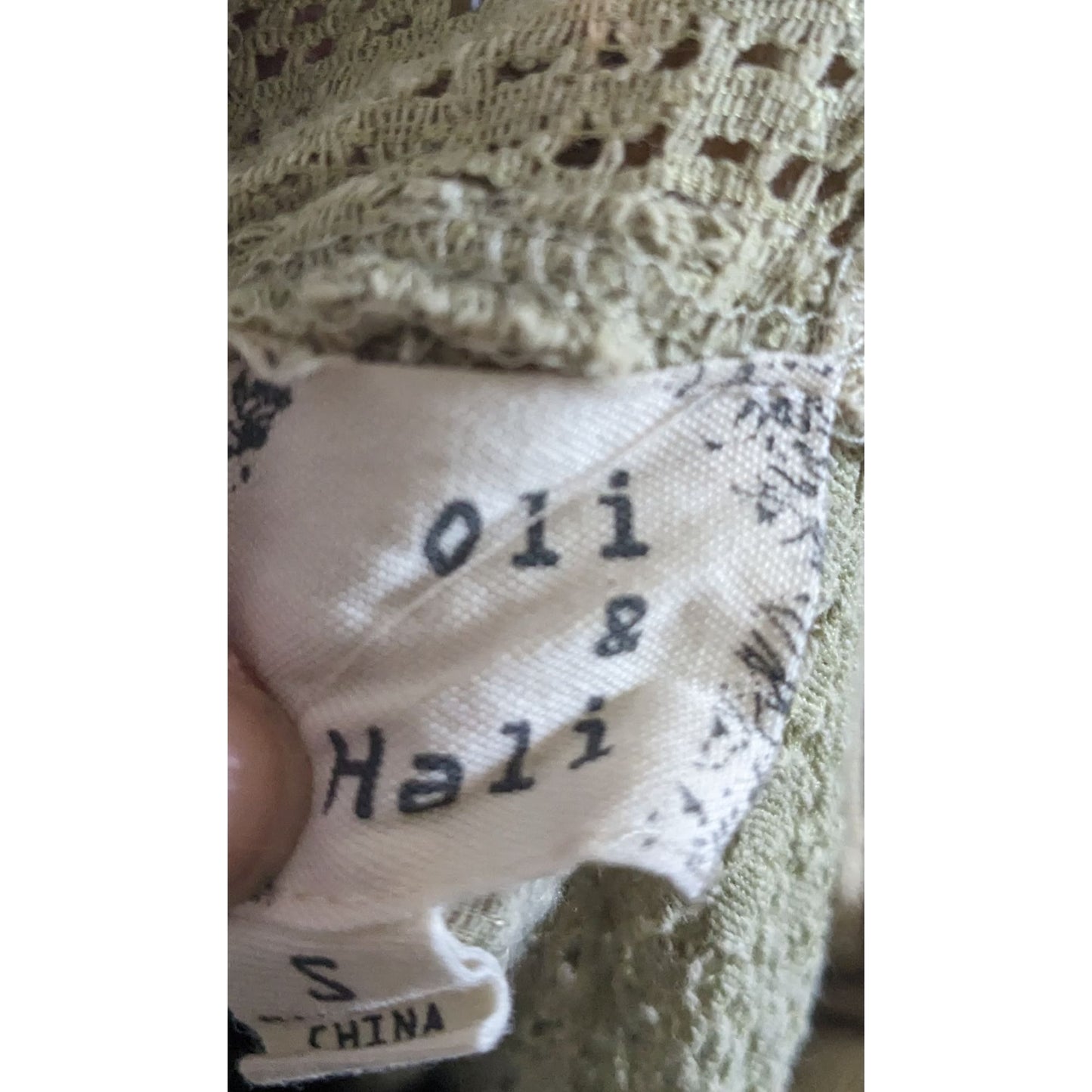 Oli & Hali Safe Lace Comfort Full Zip Hoodie Size Small