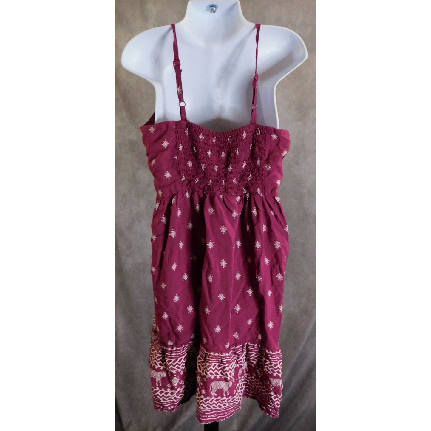 Old Navy Pink Bohemian Tiger Summer Dress