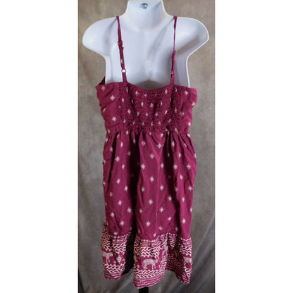 Old Navy Pink Bohemian Tiger Summer Dress