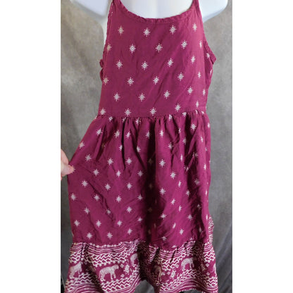 Old Navy Pink Bohemian Tiger Summer Dress