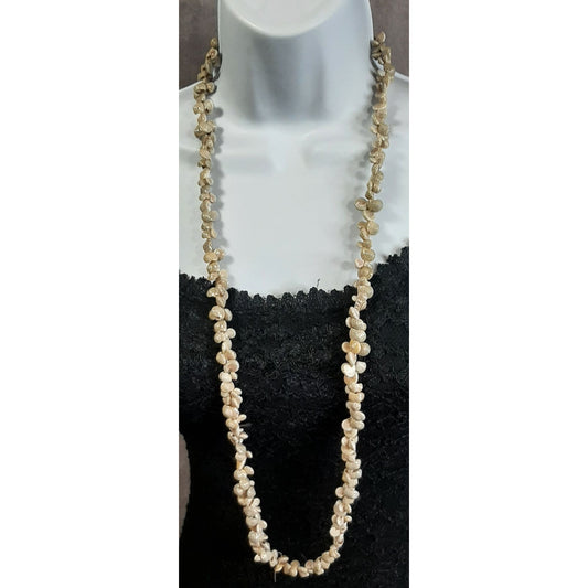 Beachy Braided Sundial Seashell Necklace