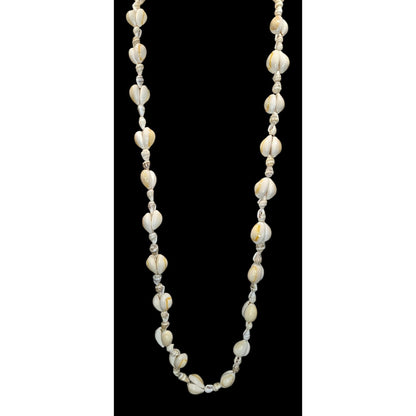 Cowrie Shell Necklace Cream Beachy Mermaidcore Summer Coastal Jewelry