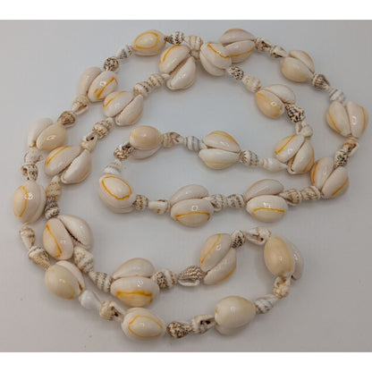 Cowrie Shell Necklace Cream Beachy Mermaidcore Summer Coastal Jewelry
