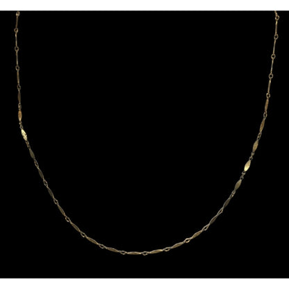 Vintage Minimalist Napier Dapped Link 16-Inch Necklace With Spring Ring Clasp