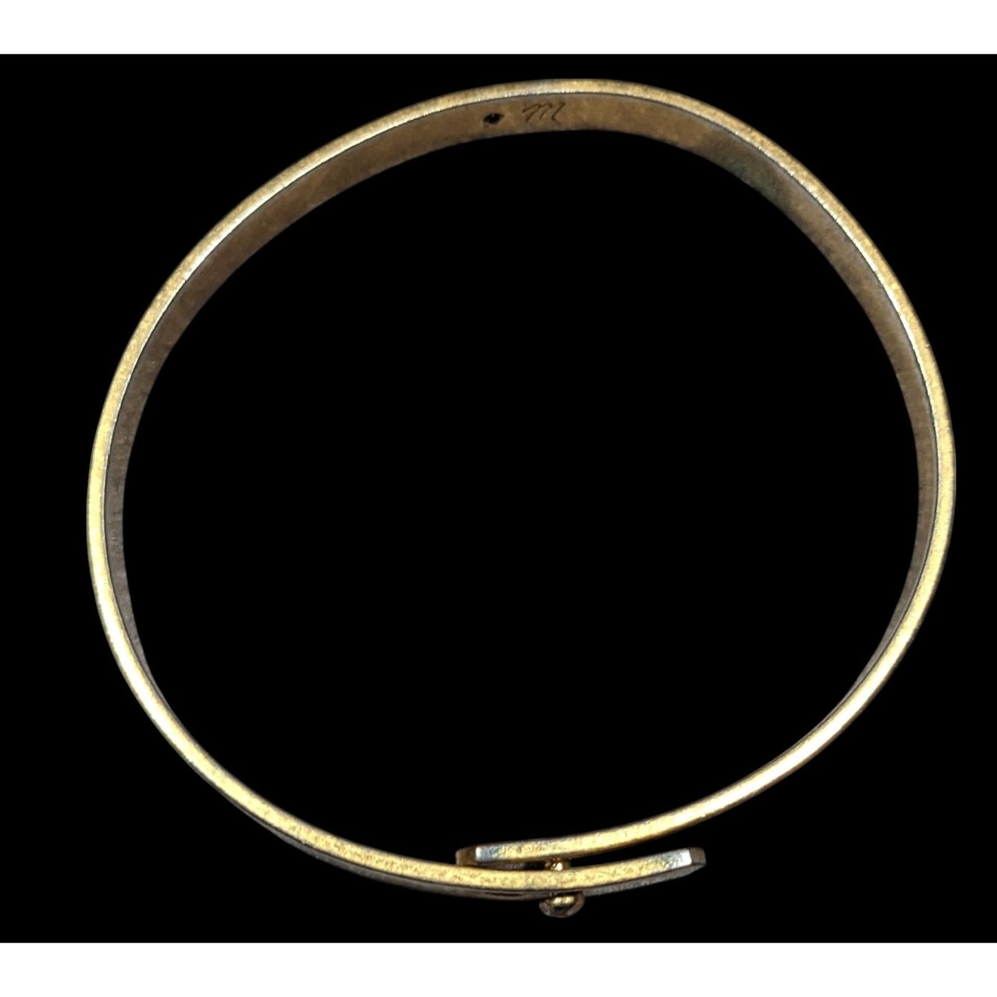 Madewell Preppy Gold Tone Bangle Bracelet
