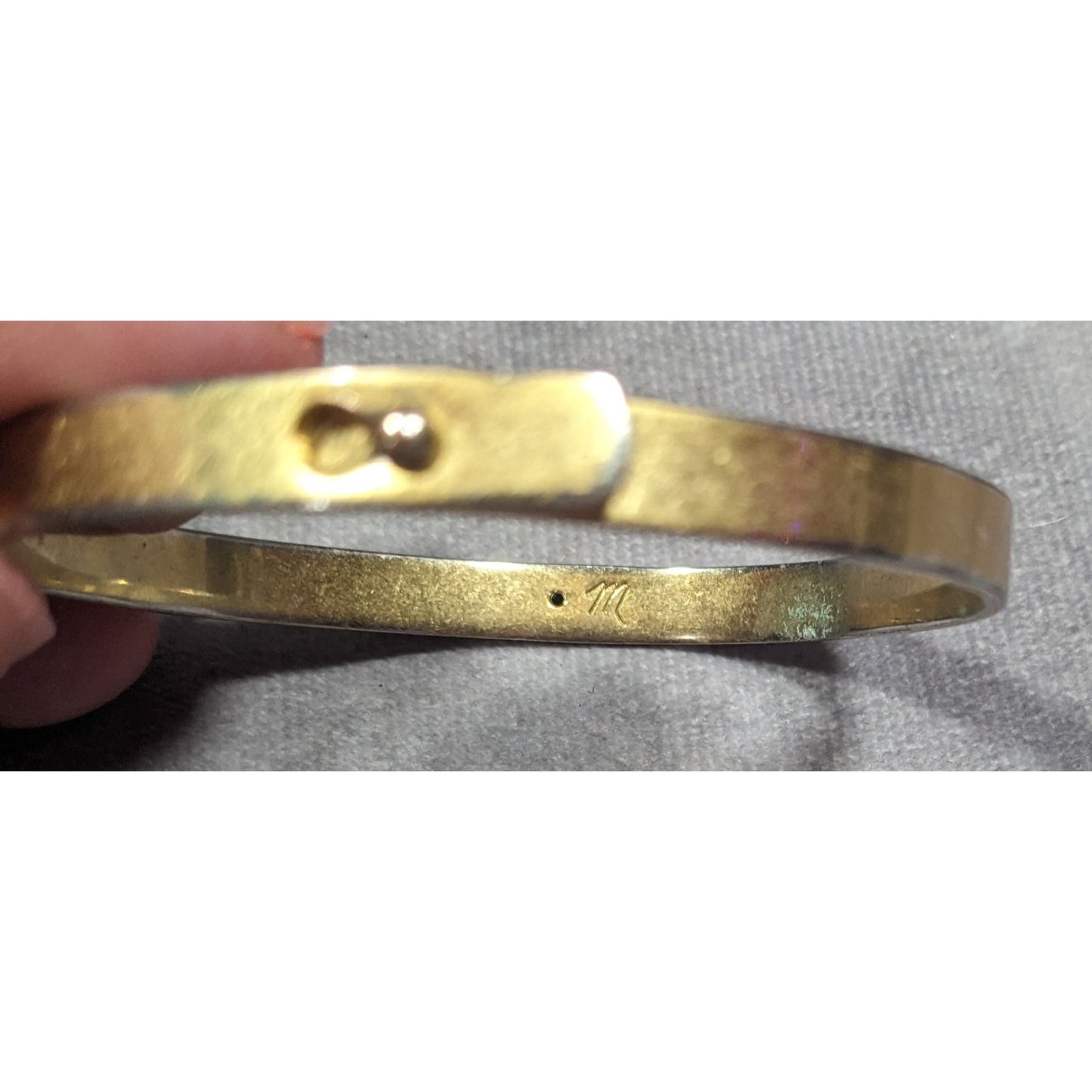 Madewell Preppy Gold Tone Bangle Bracelet