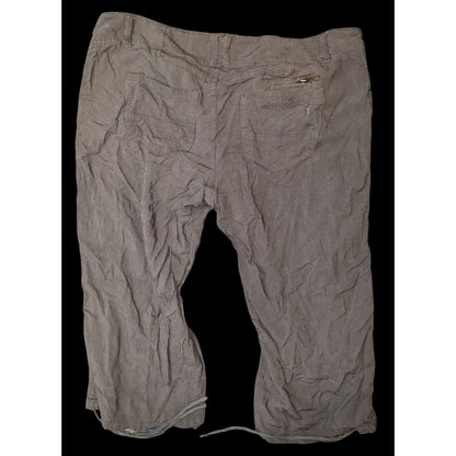 Vintage 90s Jolt Brown Capri Pants Y2K Cropped Pants Retro Summer Casual Low Rise