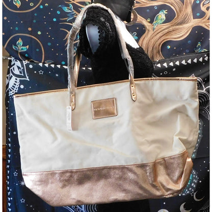 Victoria's Secret Rose Gold And Beige Tote