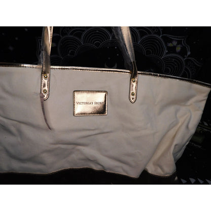 Victoria's Secret Rose Gold And Beige Tote