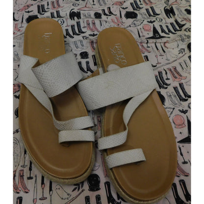 Franco Sarto White Brealyn Sandals/Slides